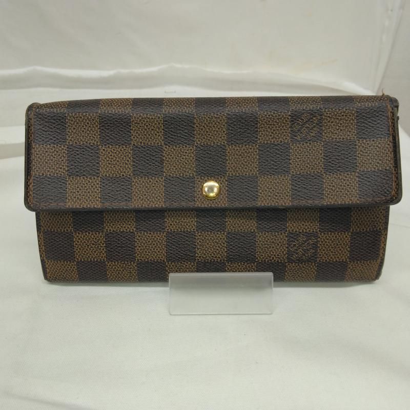 LOUIS VUITTON ルイヴィトン 財布 長財布 ダミエ ポルトフォイユ