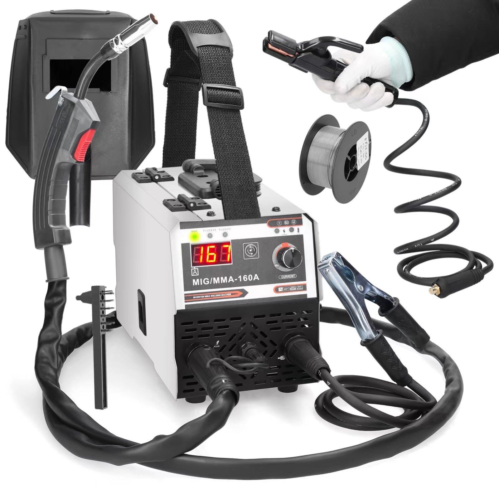 FORTON 半自動溶接機MIG160 AC100V 1台両用 MMA・MIGインバータ FORTON 半自動溶接機MIG160 AC100V 1台両用 MMA・MIGインバータ