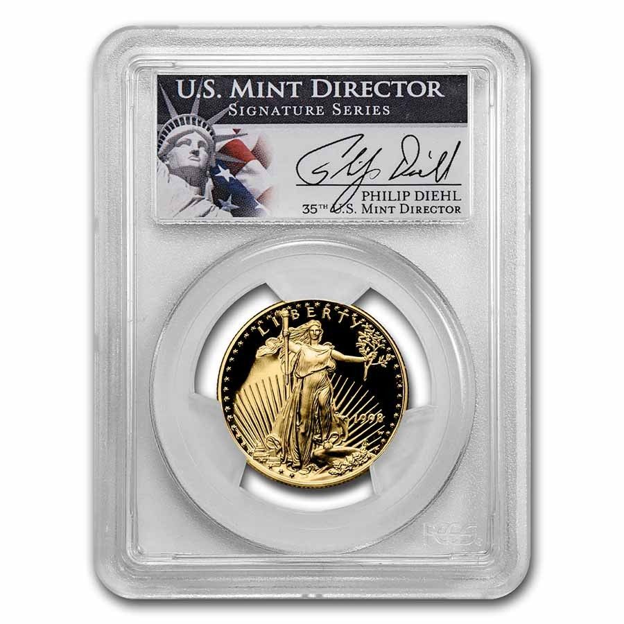 1998-W 1|2 oz G Eagle PR-69 PCGS Diehl Signed