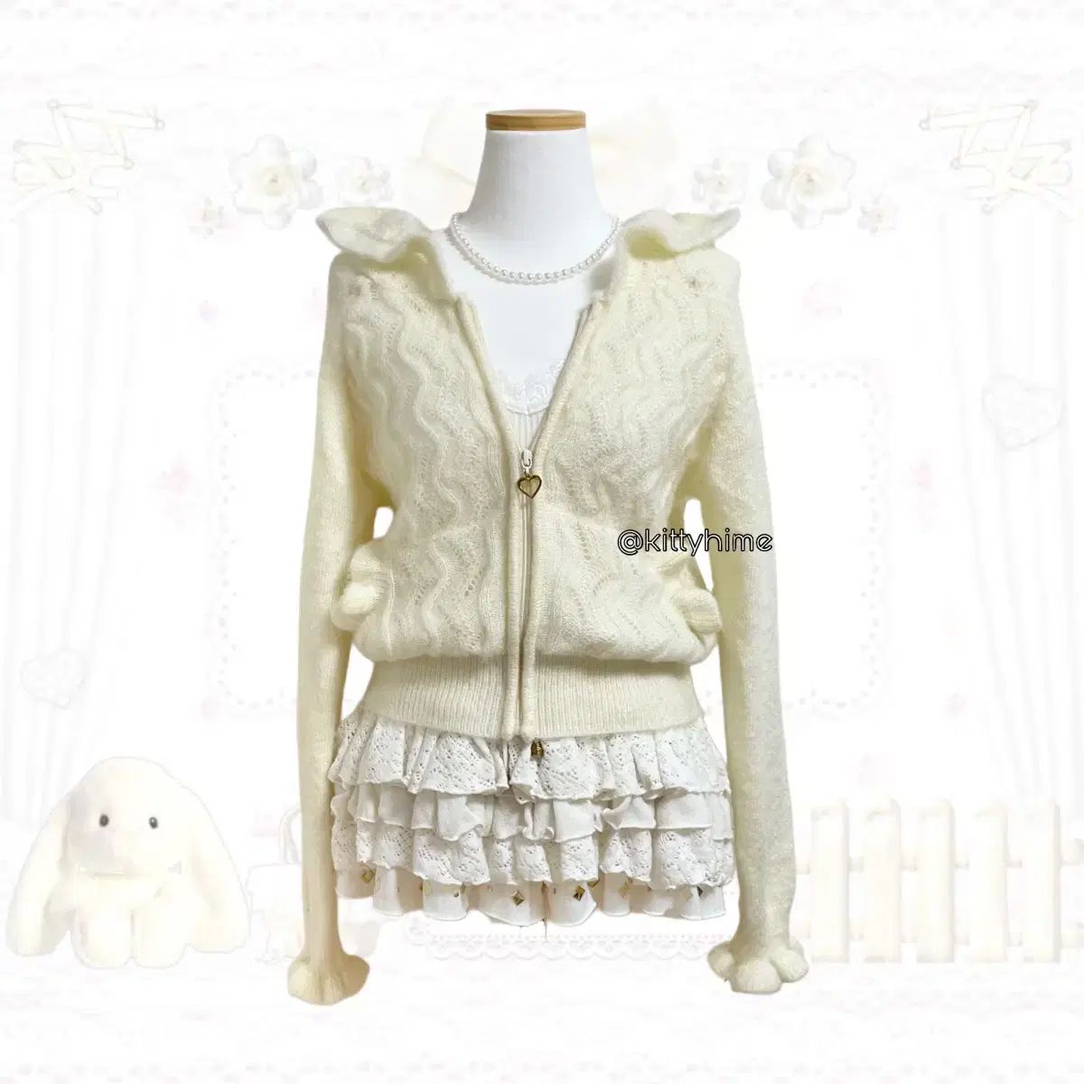 シークレットハニー ラブリー フードジップアップ 姫ギャル