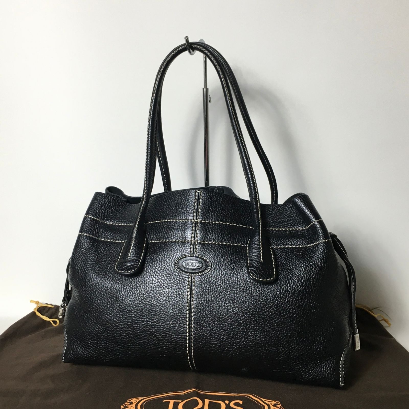 ブラックレザー ハンドバッグ PRADA プラダ ハンドバッグ ブラック レザー ドクターバッグ