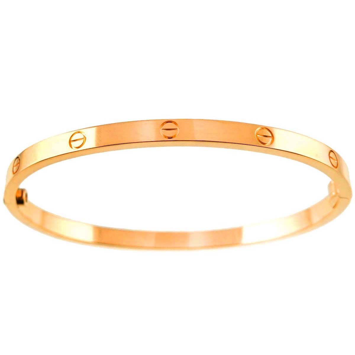 カルティエ Cartier ラブ ブレス スモール SM #16 K18 PG 750