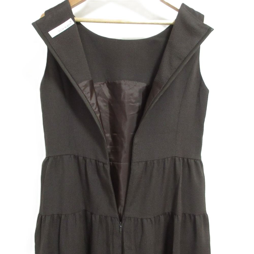 jolie mignon ふくれエアロツイル パネルラインティアードワンピース