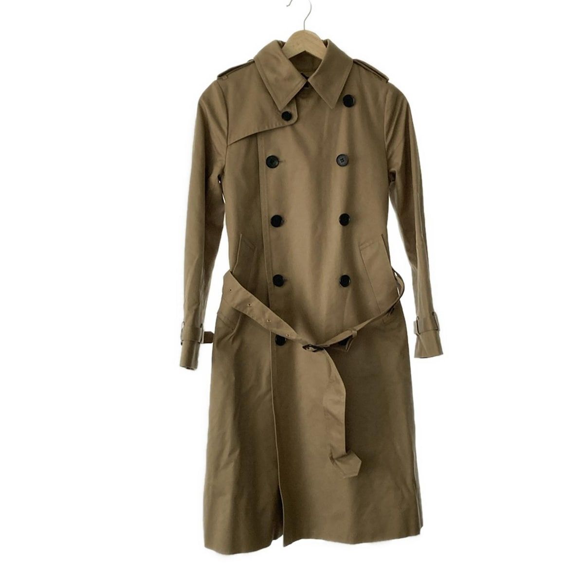 バーバリーブルーレーベル ミリタリーコート ラクーン L ノバチェック