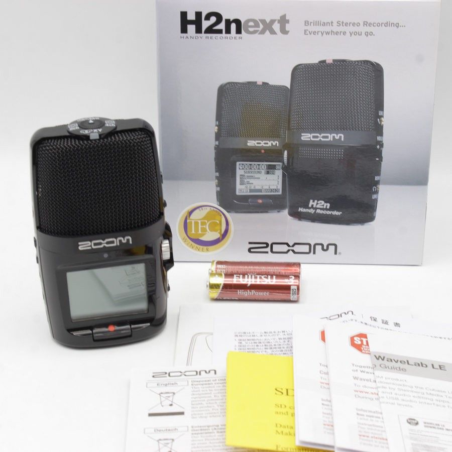 【美品】ZOOM H2n ハンディレコーダー ズーム リニアPCM/IC 4チャンネルサラウンド対応 本体