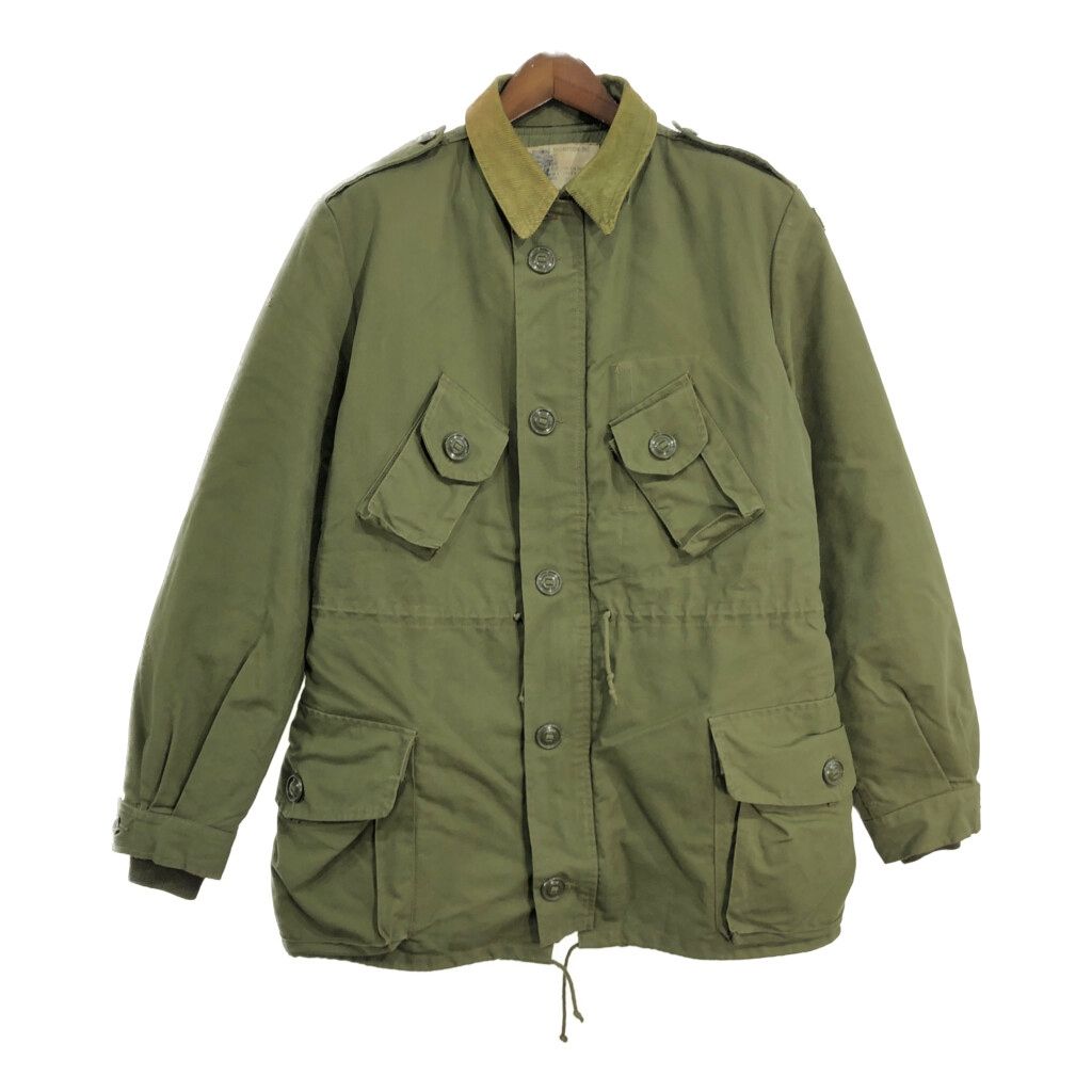 90年代 カナダ軍 MK2 コンバットジャケット ミリタリー オリーブ(メンズ 9 LARGE) 古着 V0378