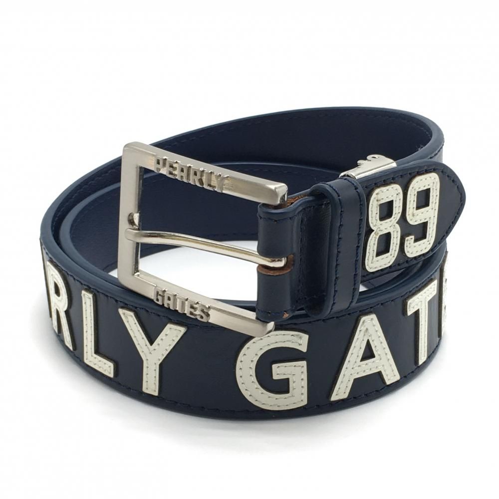 新品　パーリーゲイツ　ベルト　ニコちゃん　ネイビー　ユニセックス パーリーゲイツ PEARLY GATES ゴルフ ベルト ピンバックル ロゴ ニコ
