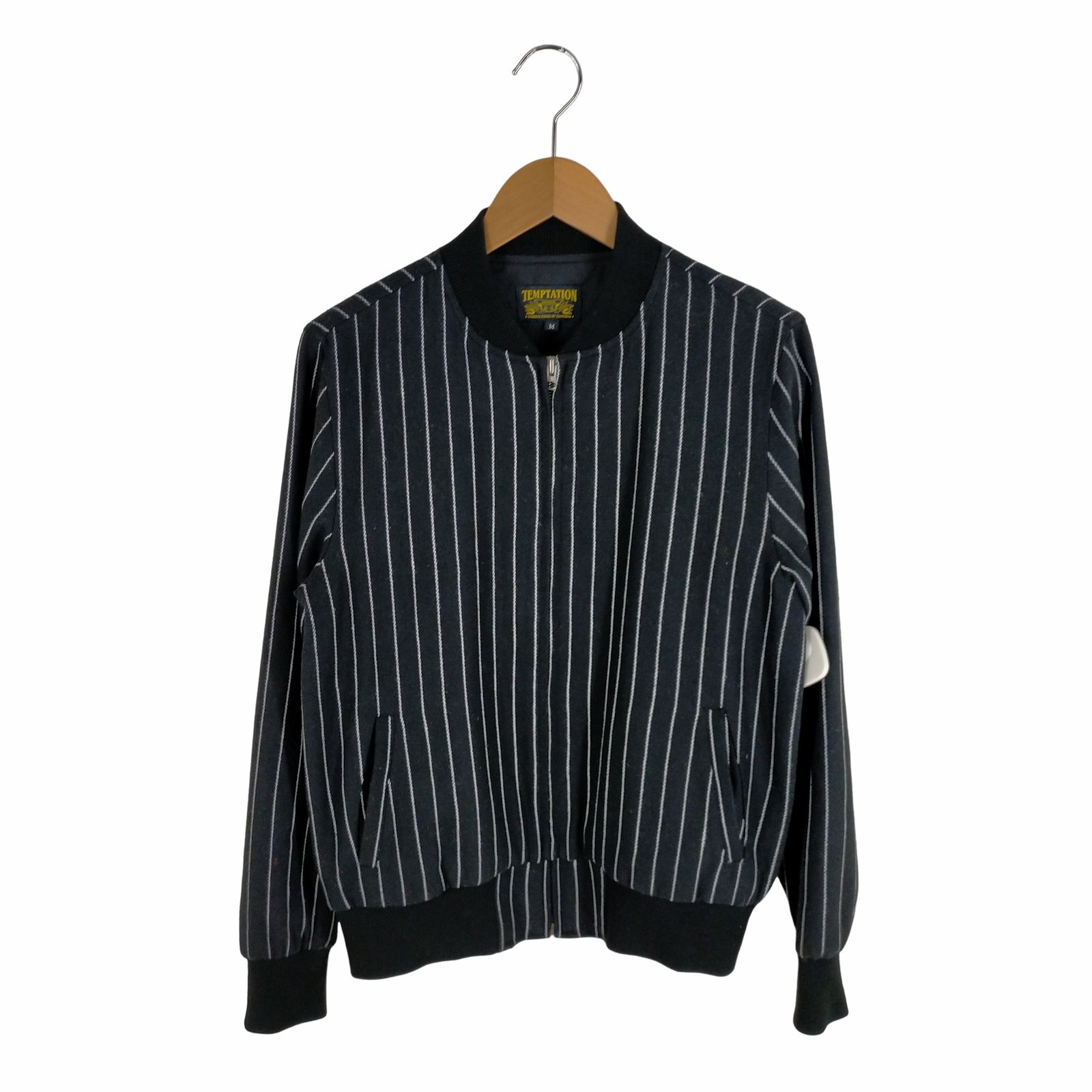 テンプテーション Temptation ウール混 ストライプブルゾン メンズ JPN：M
