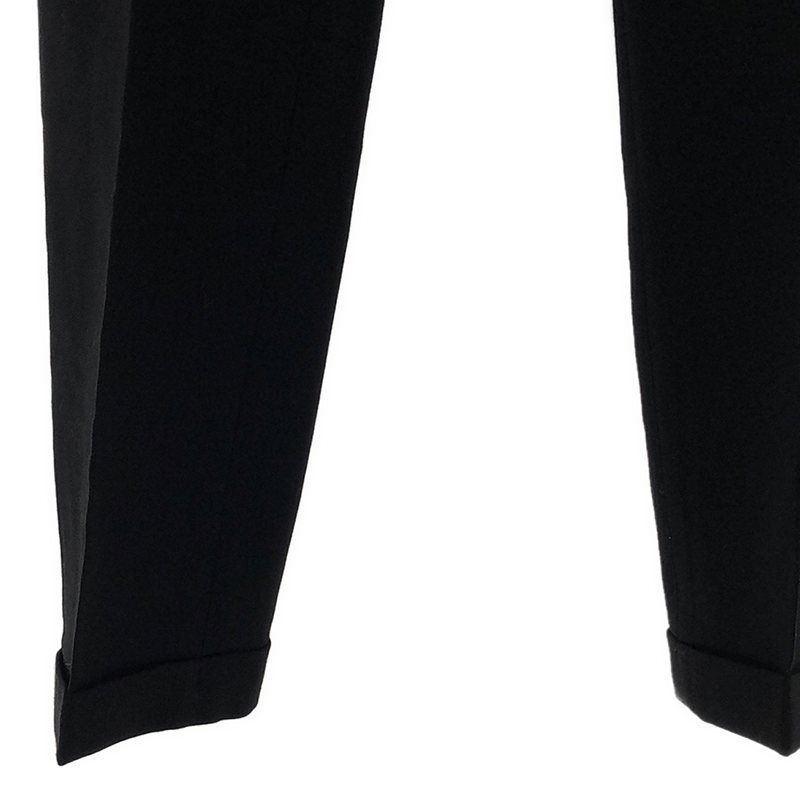 ENFOLD / エンフォルド | センタープレスパンツ | 36 | ブラック