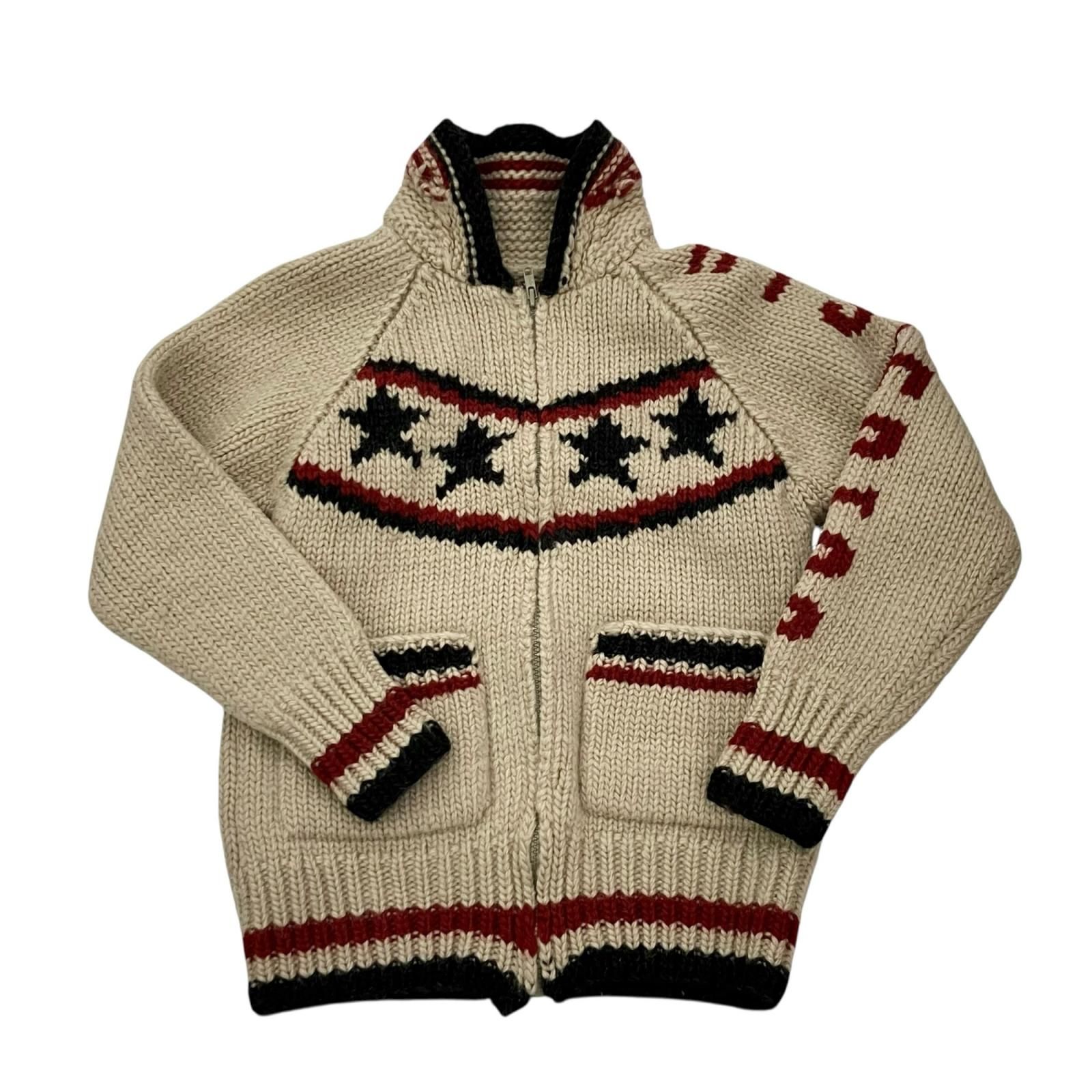 199990 HYSTERIC GLAMOUR ヒステリックグラマー ミニーマウス カウチンセーター ベージュ ウール レディース