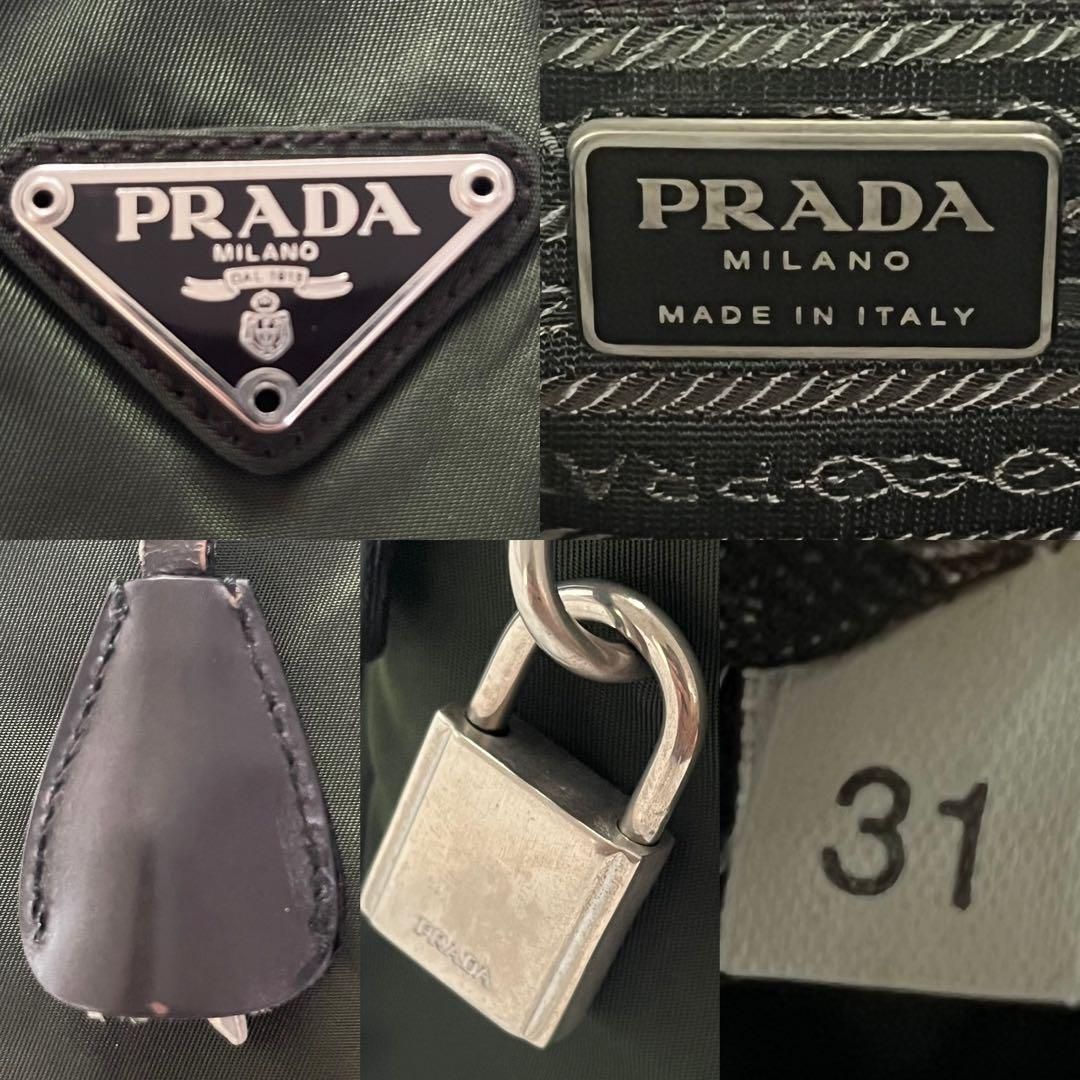 希少】PRADA プラダ トートバッグ ブリーフケース 白タグ 三角ロゴ