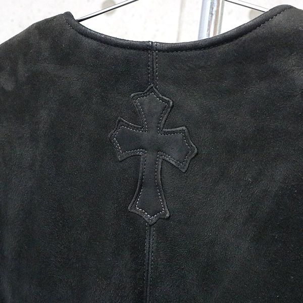 銀座店 クロムハーツ SALE ノーカラー ムートン ジャケット 86031