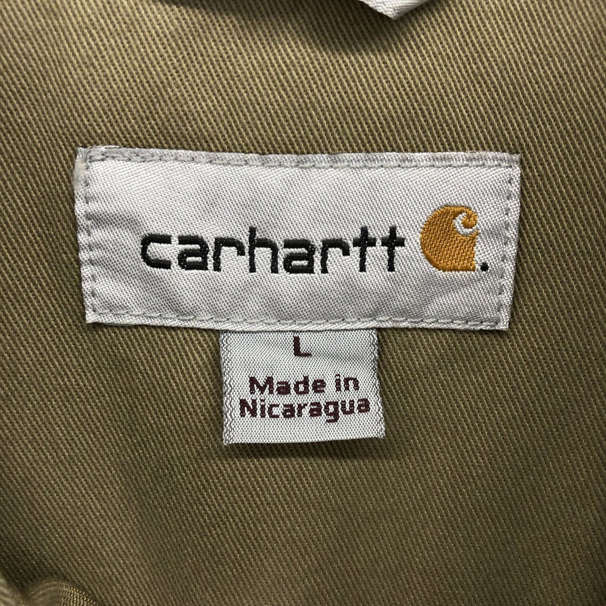 古着 カーハート Carhartt ORIGINAL FIT 長袖 ボタンダウン ワークシャツ メンズL相当/eaa476745