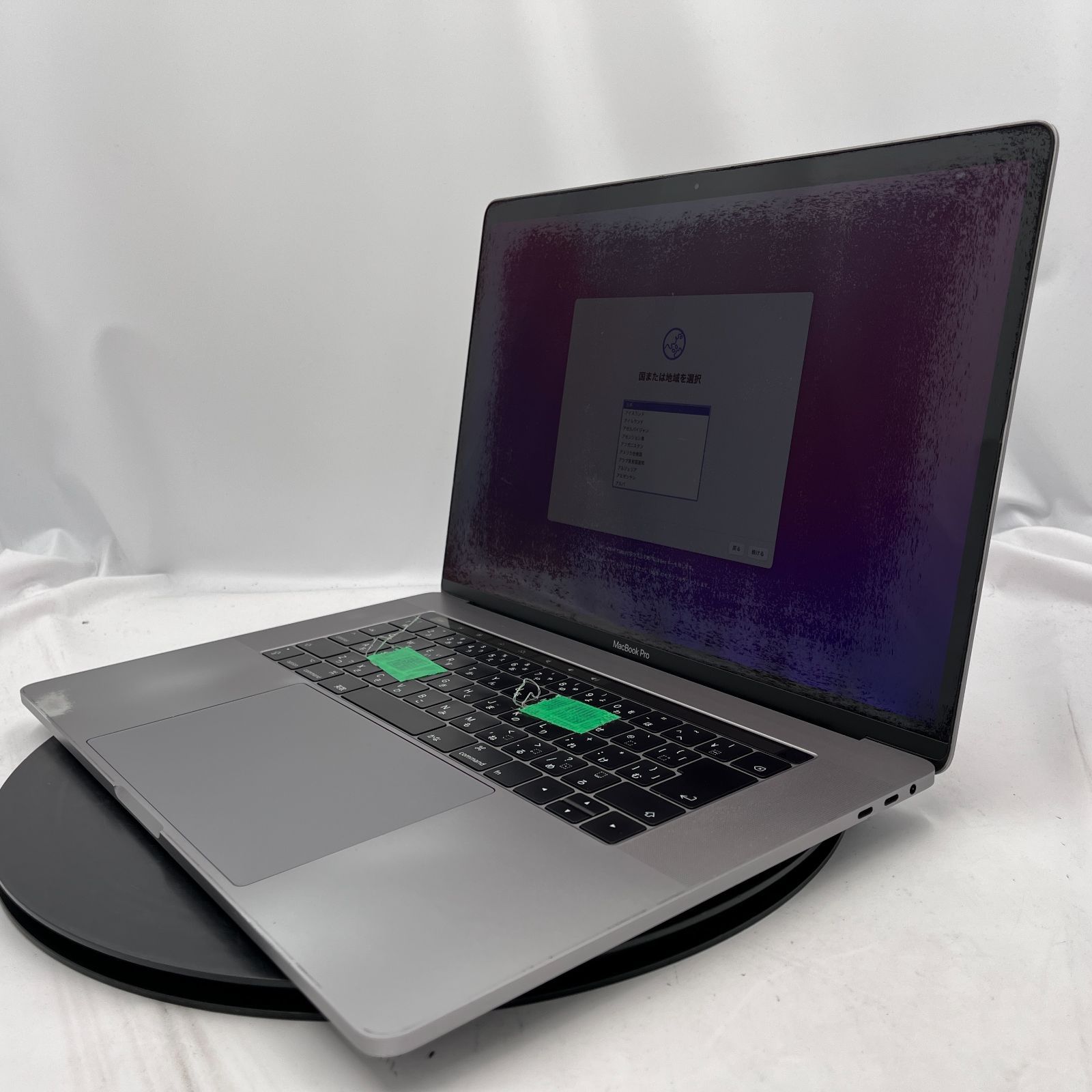 キー取れ Apple MacBook Pro 15-inch 2016 スペースグレイ Core i7 6700HQ 16GB SSD 250GB NVMe 15.4インチ macOS Monterey ノートパソコン RM251