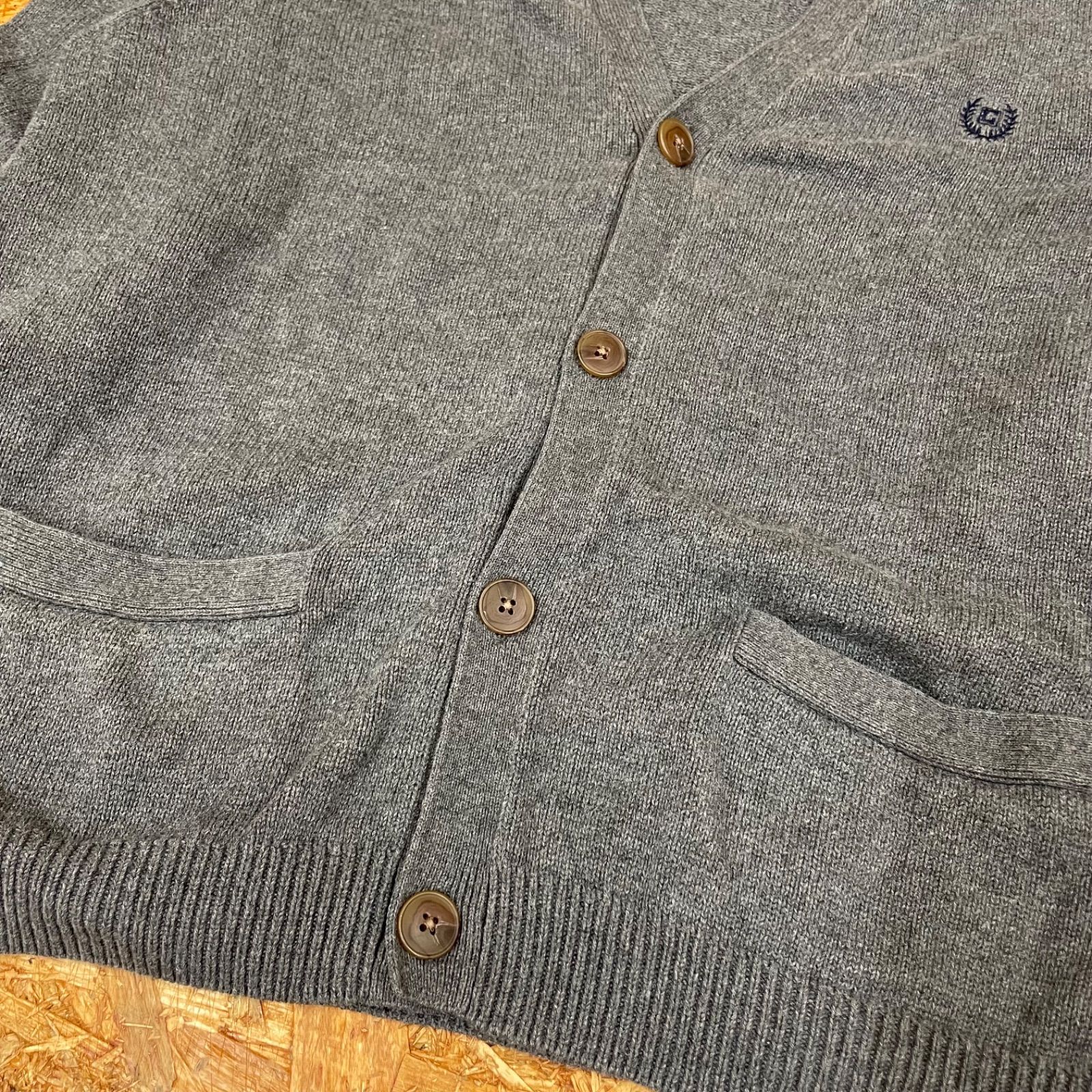 CHAPS Ralph Lauren ニットカーディガン L グレー チャップス ラルフ