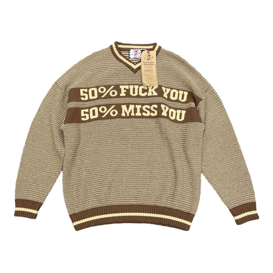 最終価格SON OF THE CHEESE（サノバチーズ） 50% V knit