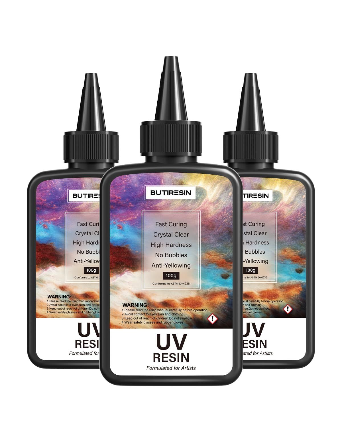 【特価商品】ButiResin レジン液 300g UVレジン液 大容量 ハードタイプ UV‐LED対応 高い透明度 急速硬化 黄変なし 低刺激 DIY レジンアート