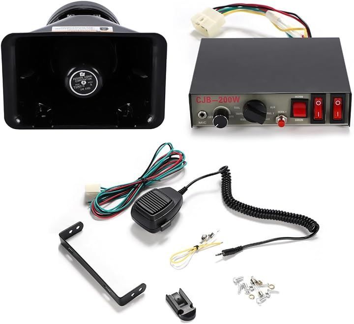 薄型 サイレンアンプ 拡声器用スピーカー 覆面仕様 パトライト社