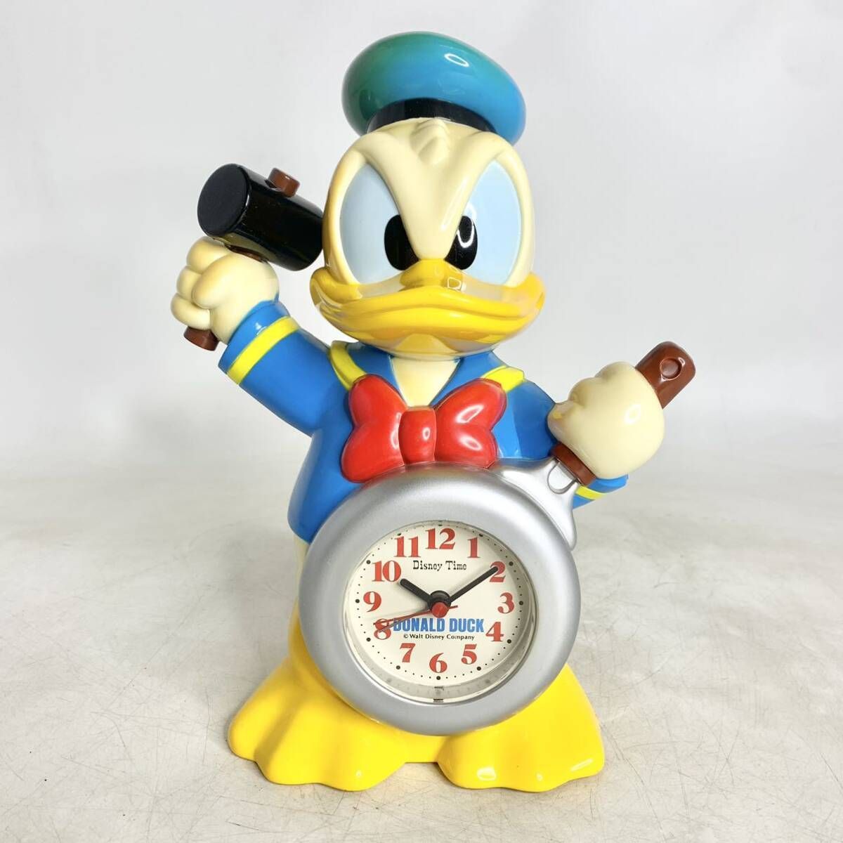 ドナルドダック　おしゃべり目覚まし時計　置時計　FD413A　ディズニー　Disney　アンティーク　ヴィンテージ　レトロ
