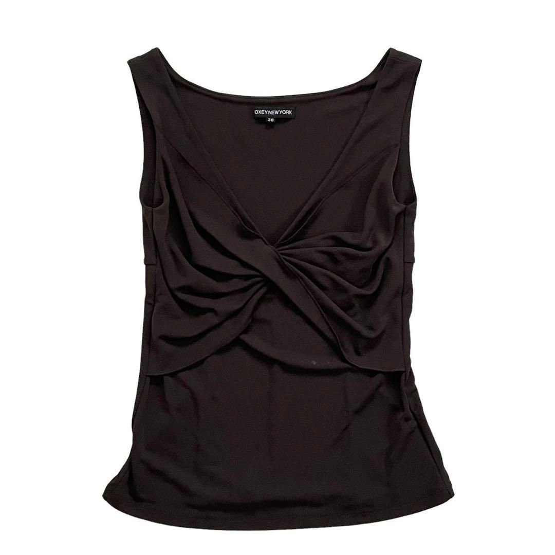 FOXEY NEWYORK フォクシー ニューヨーク カットソー ブラウン 38 