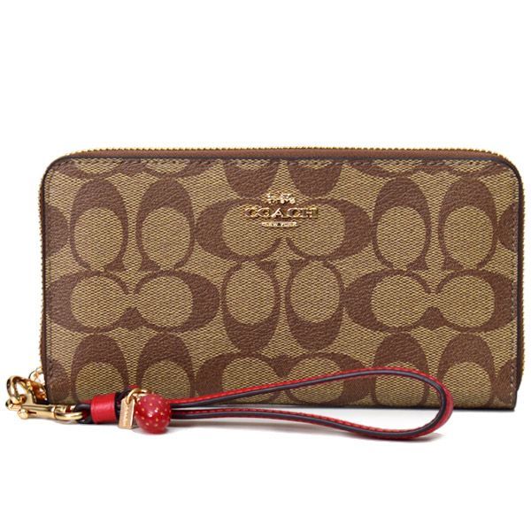 コーチ 長財布 COACH コーティングキャンバス レザー シグネチャー コーチ 長財布 COACH コーティングキャンバス レザー シグネチャー