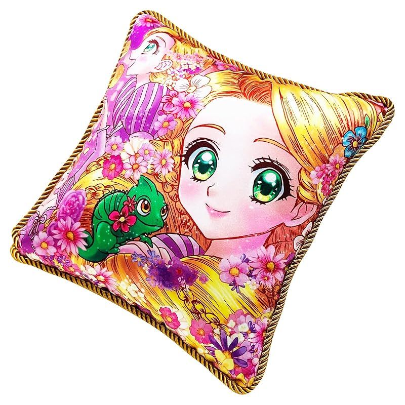【特価商品】MORIPiLO モリシタ クッション 25cm ディズニープリンセス (塔の上のラプンツェル アート コレクション BY 中川翔子) ぬいぐるみ 抱き枕 キャラクターグッズ ふわふわ ミニ パープル