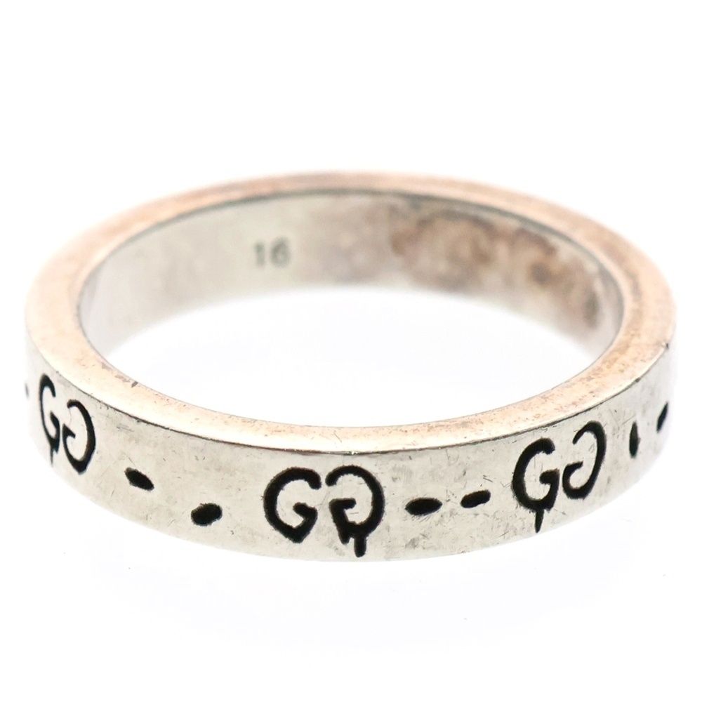 GUCCI (グッチ) GGロゴ ゴースト スカル リング シルバー - メルカリ