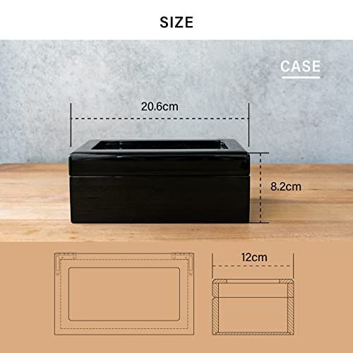 IGIMI イギミ 腕時計収納 3本収納 ウォッチボックス ケース 木製 窓付き レガーロ ネロ ブラック IG-ZERO 40A-1W IG04020301001