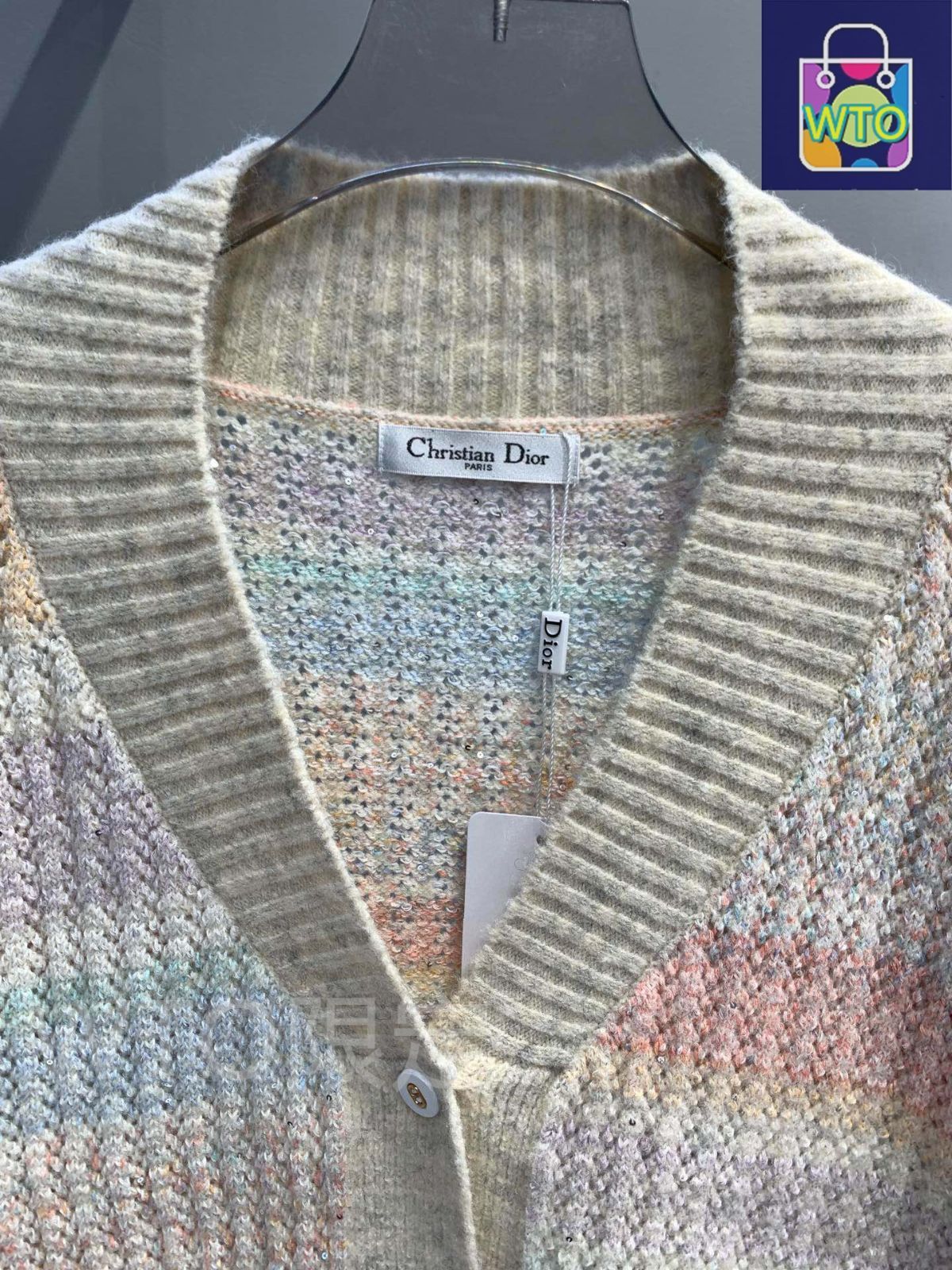 本日限定特価】Dior レディース Vネック カーディガン ビー刺繍