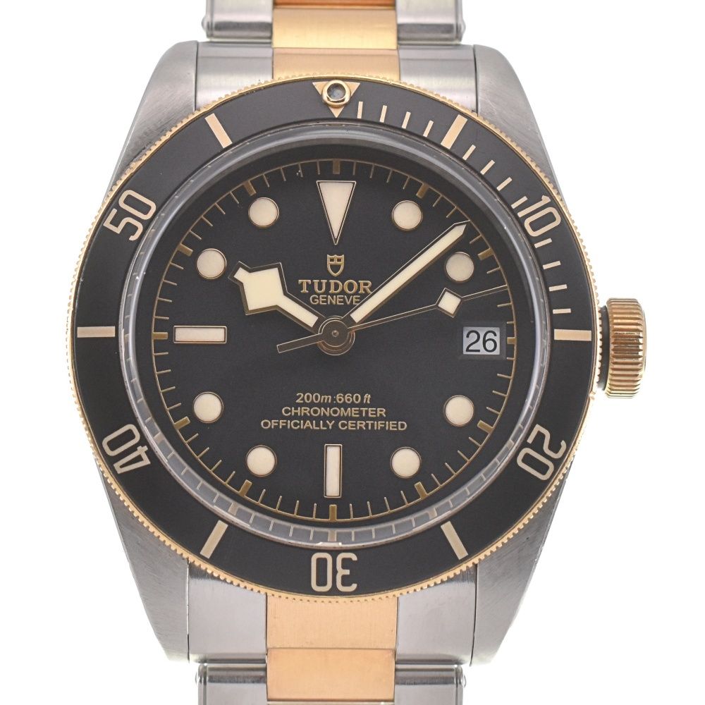 チューダー TUDOR 79733N ヘリテージ ブラックベイ デイト SS|YG 自動巻き メンズ 箱 保証書付き H 139450