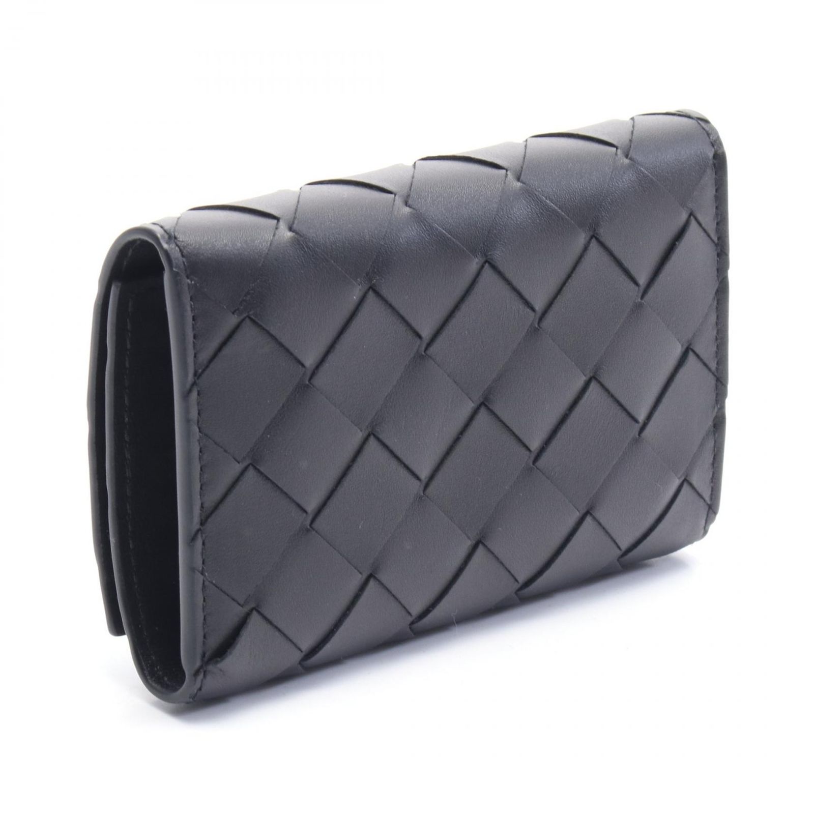 【美品】 ボッテガヴェネタ キーケース イントレチャート 6連 レザー BOTTEGA VENETA ボッテガヴェネタ レザー キーケース 6連 黒 ボッテガ