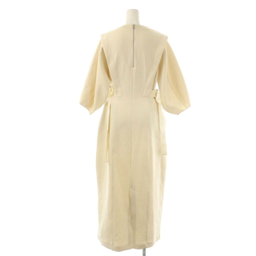 ADAM ET ROPE' サイドベルトダンボールワンピース サステナブル】サイドベルトダンボールワンピース