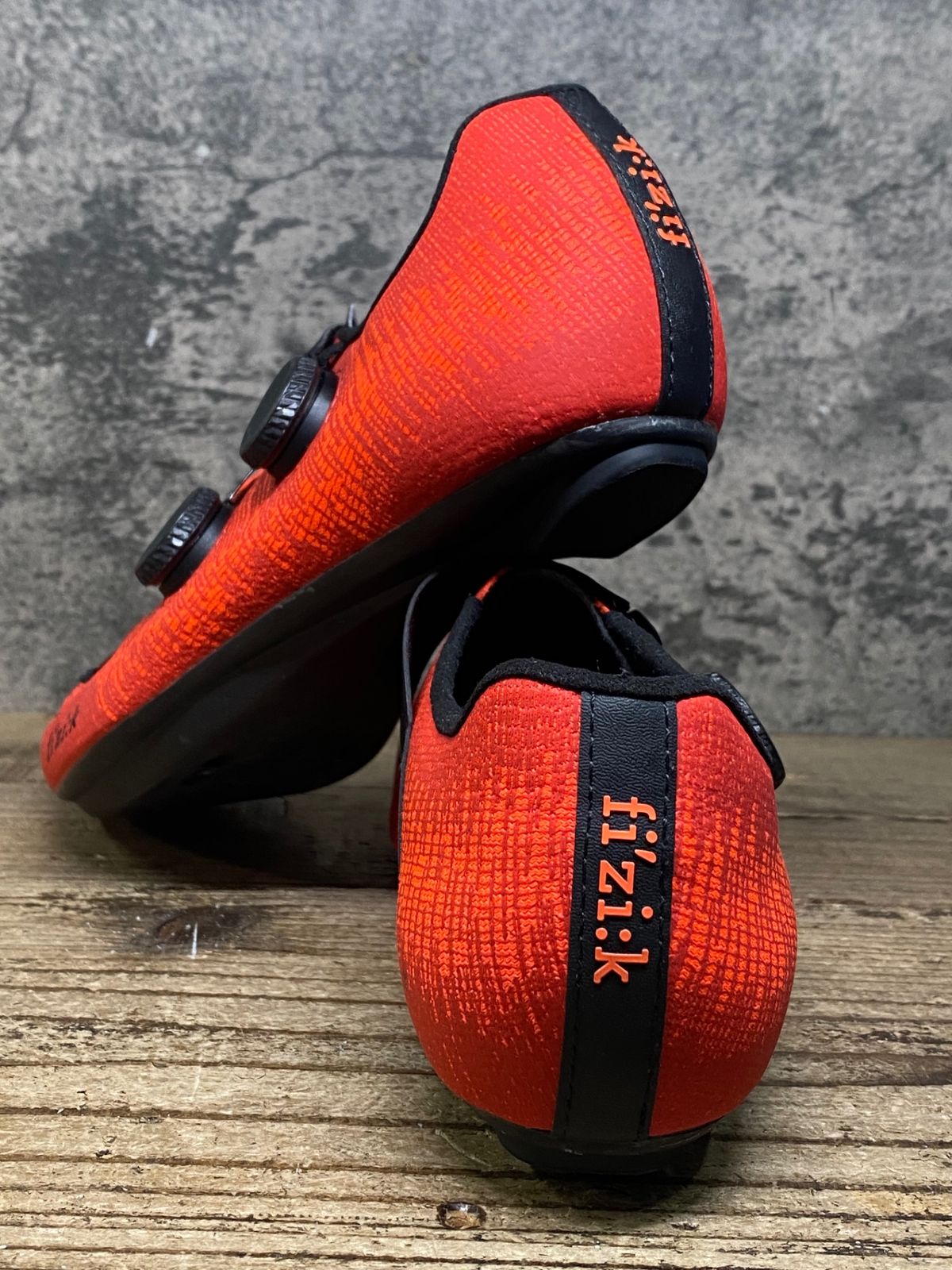 JK767 フィジーク fizik VENTO INFINITO KNIT CARBON SHOES ビンディングシューズ EU39 3穴 赤