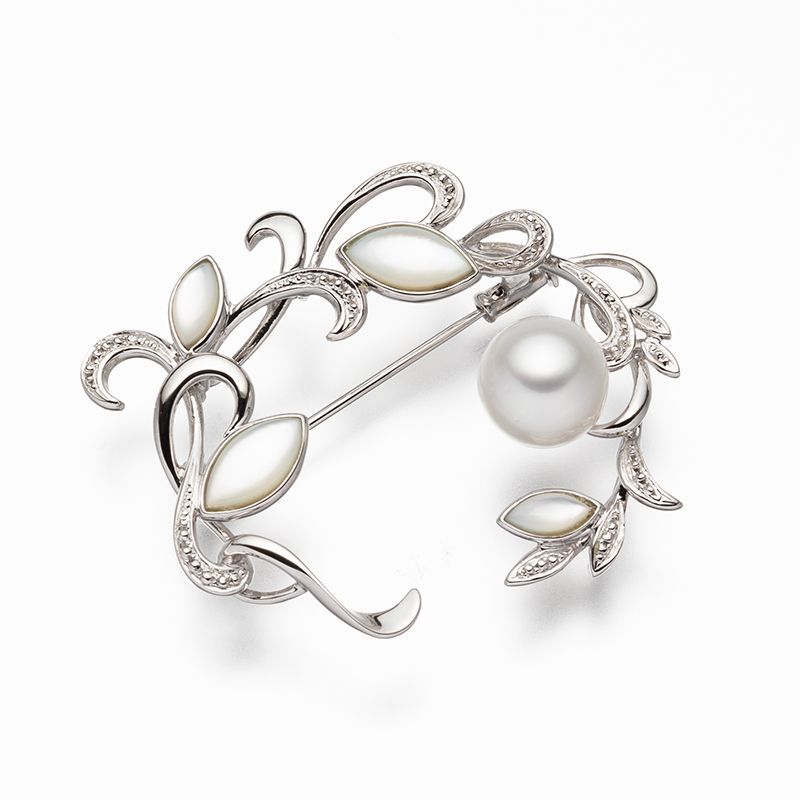 白蝶パールブローチ 10.8mm 真珠 パール 冠婚葬祭 ギフト