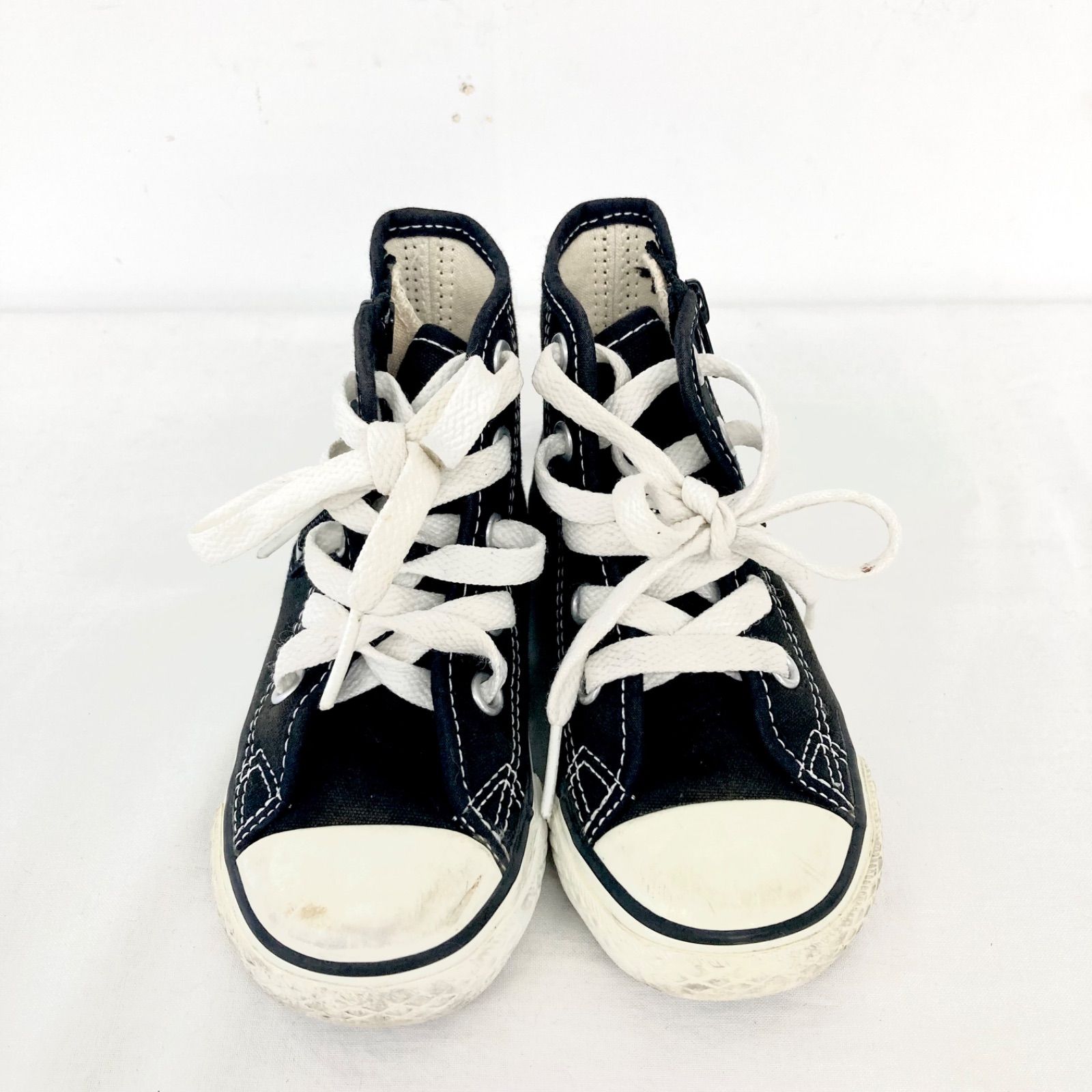 CONVERSE ALLSTAR コンバース オールスター キッズ スニーカー ハイカット 横チャック 親子お揃いコーデ 脱ぎやすい 履きやすい 黒  ブラック オシャレ お出かけ - メルカリ