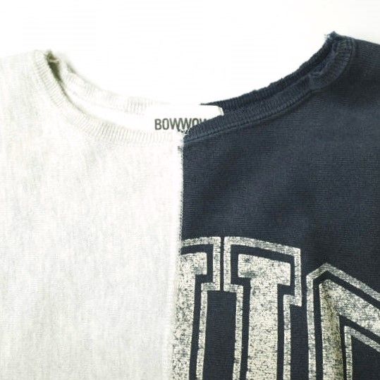 BOWWOW バウワウ 日本製 再構築 リメイクカットオフスウェット BW1702 