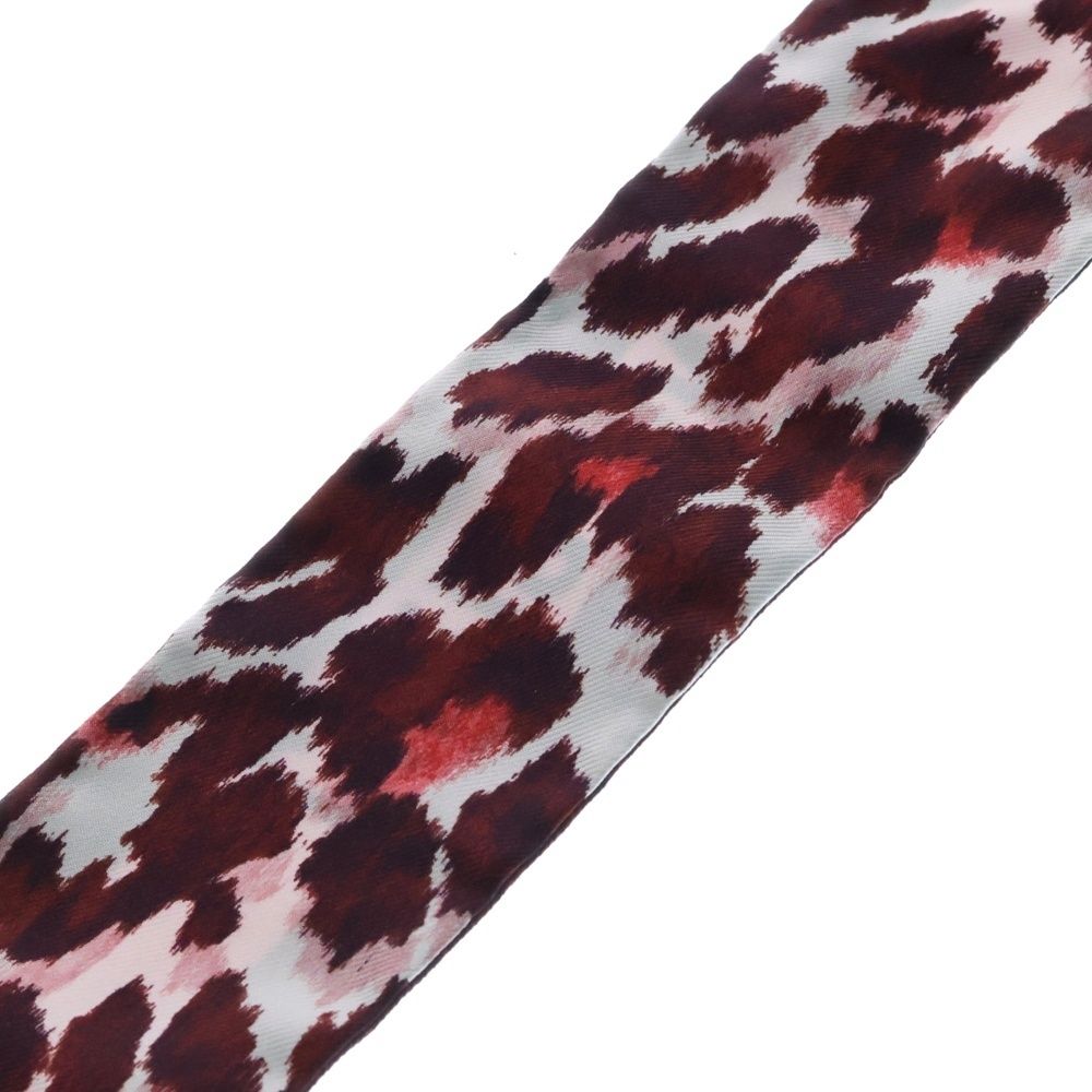 CHRISTIAN DIOR ヒョウ柄　ミッツァ　スカーフ　バンダナ　シルク CHRISTIAN DIOR ヒョウ柄 ミッツァ スカーフ バンダナ シルク