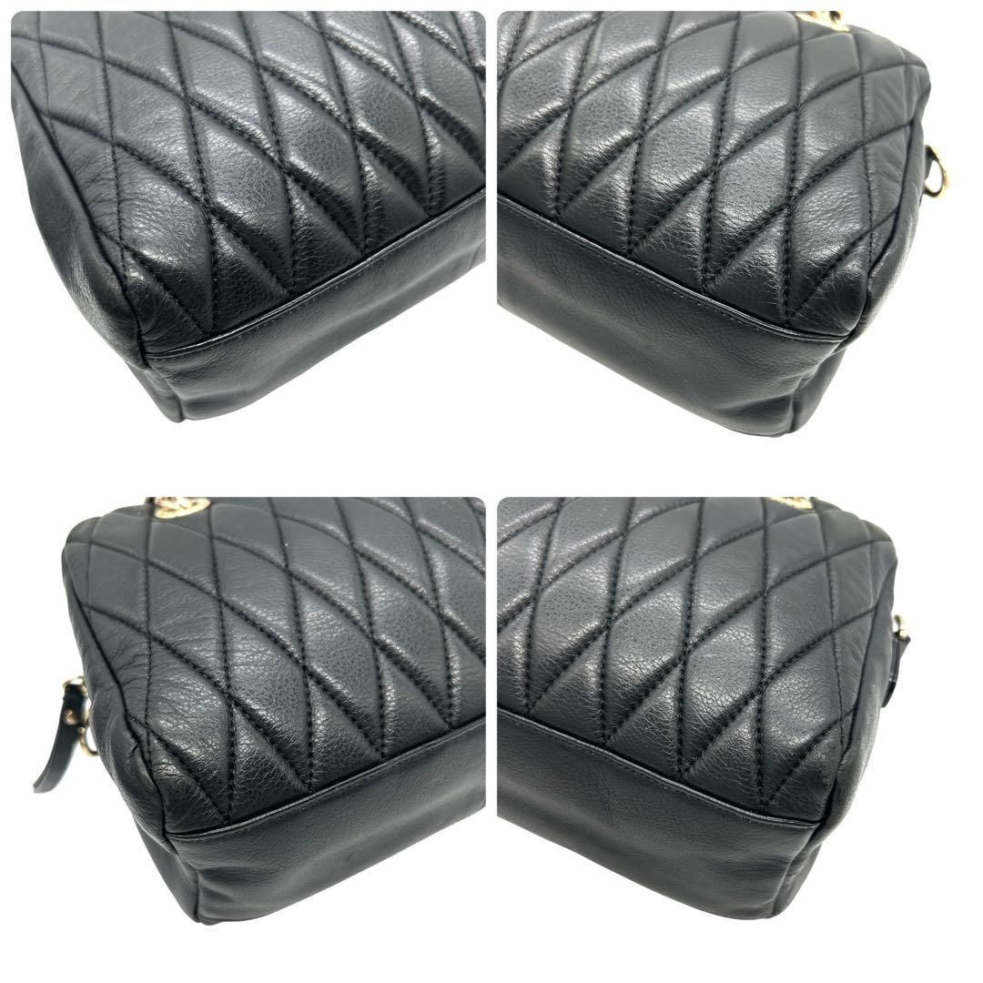 良品 1762 COLE HAAN ミニボストンバッグ 2way キルティング