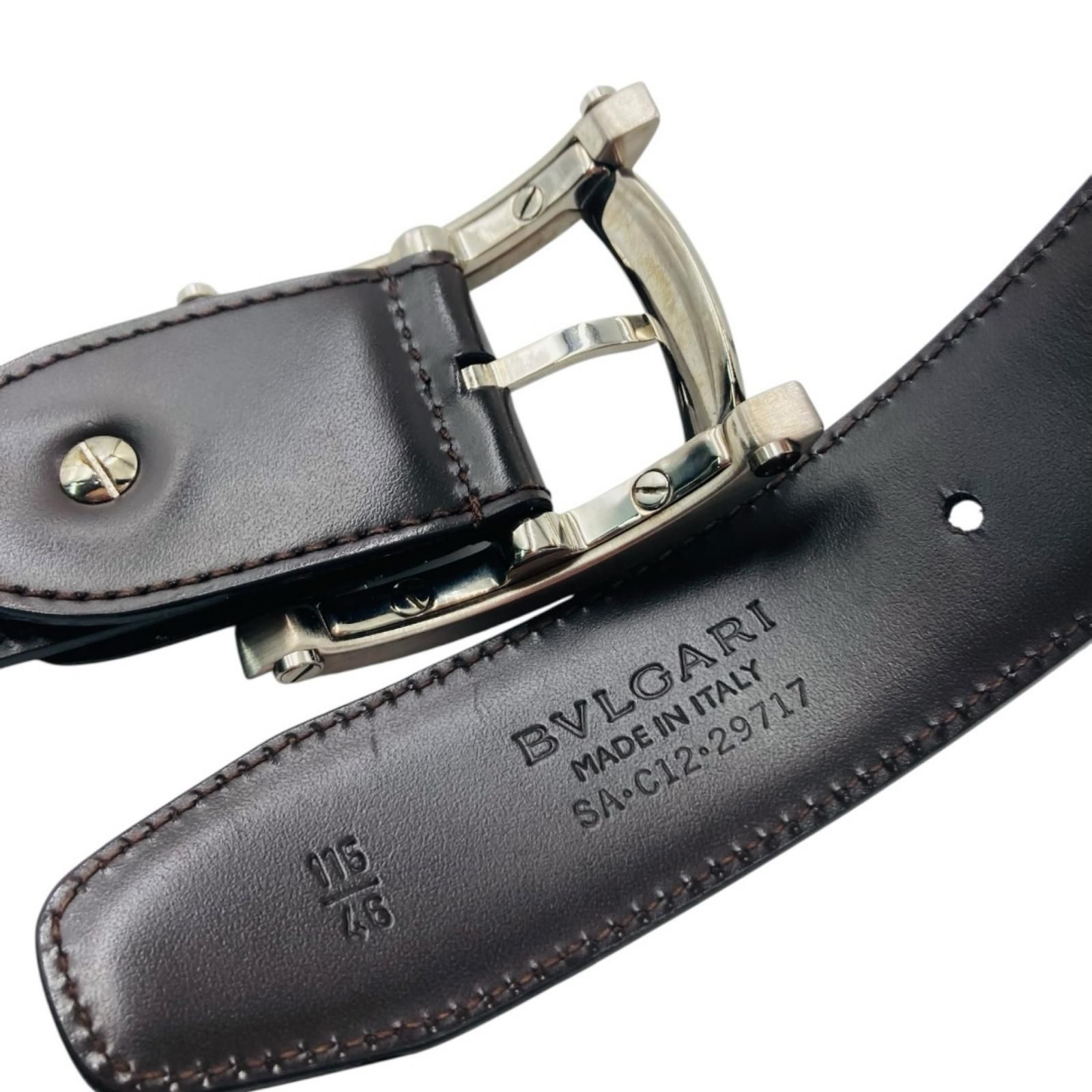 BVLGARI ブルガリ アショーマ ベルト ブラウン SA・012・29717