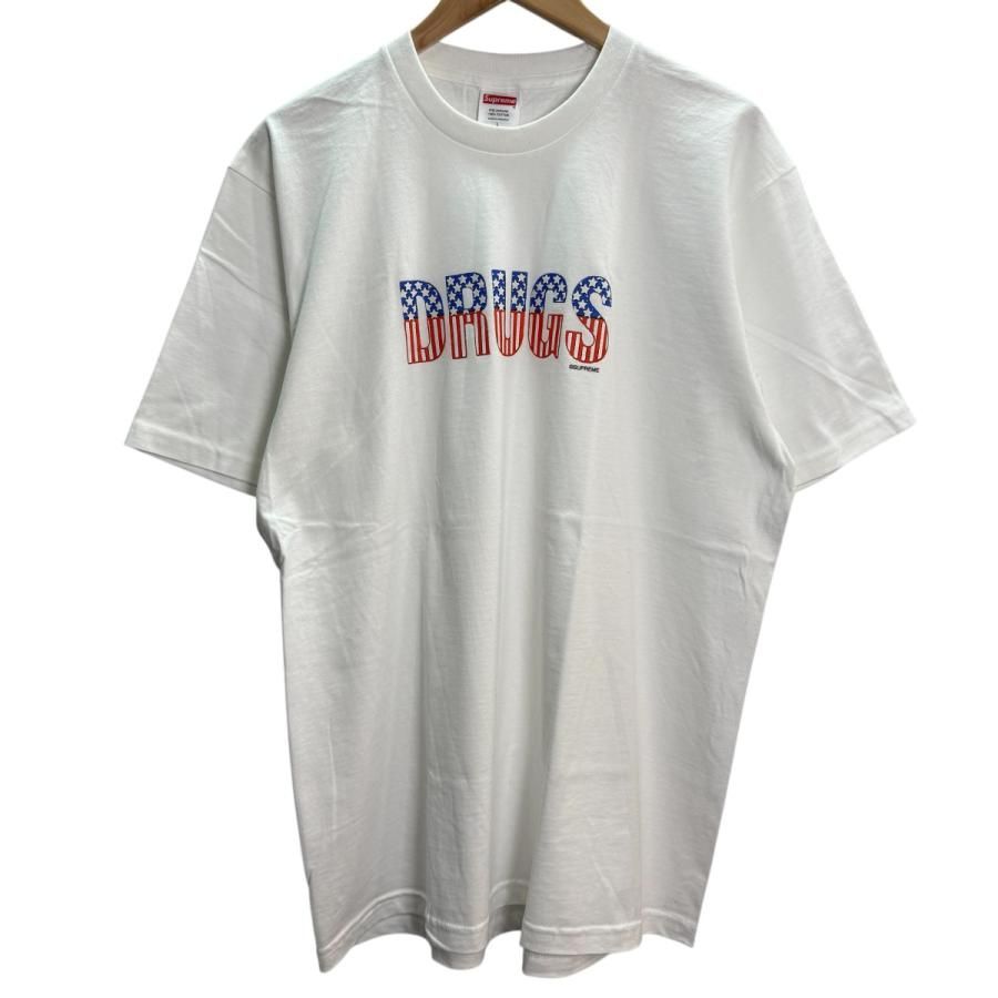 24AW】シュプリーム☆DRUGSプリントTシャツ 希少Lパープル