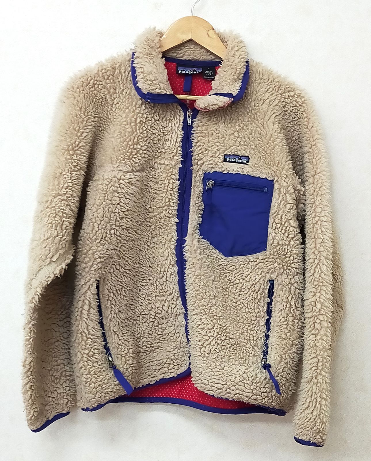 82.Patagonia クラシックレトロ カーディガン フリース ジャケット ベージュ系 S