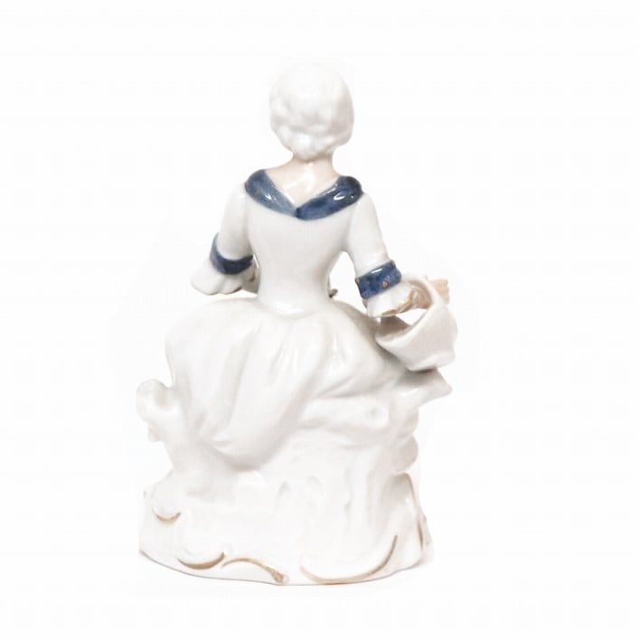 希少】ニンフェンブルク フィギュリン ピンクドレス 貴婦人像 希少