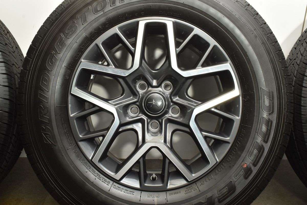 【保障できる！】 製 新車外し JEEP JL ラングラー 純正 18in 7.5J 44.45 PCD127 ブリヂストン デューラー H T 685 255 70R18 5本販売