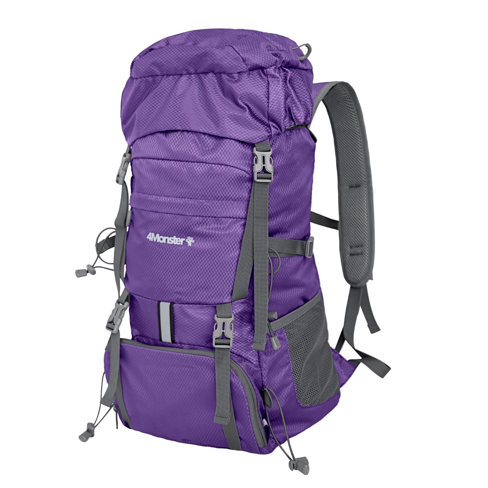 Color パープル 4Monster バックパック 登山リュック アウトドア ザック 折りたたみリュック リュック 携帯リュック 大容量 防水 収納ナップサック 軽量