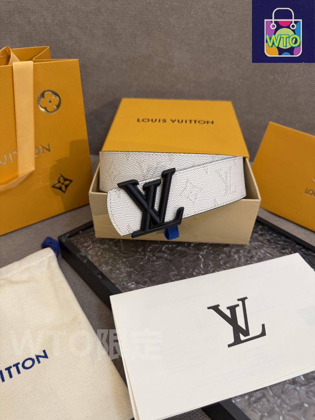 今日WTO】Louis Vuitton ルイヴィトン Dimension リバーシブルベルト-1