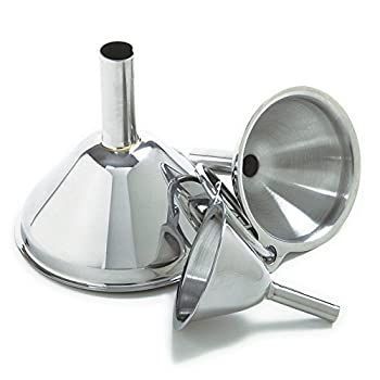 Norpro 18/10 ステンレス スチール 3PC ファンネル セット 缶詰 保存 ＆ 小 ボトル