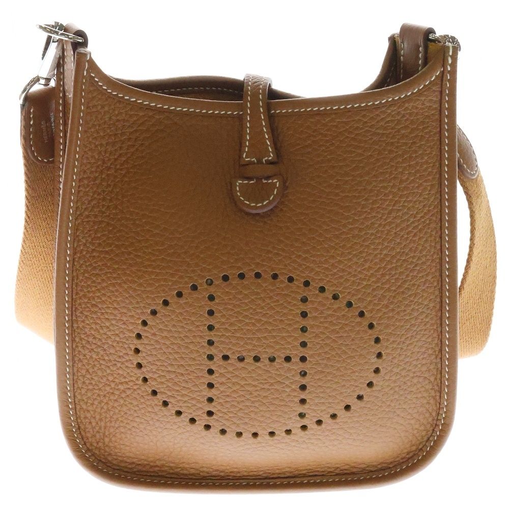 HERMES エルメス エブリンTPM トゴ レザーショルダーバッグ ブラウン B刻印