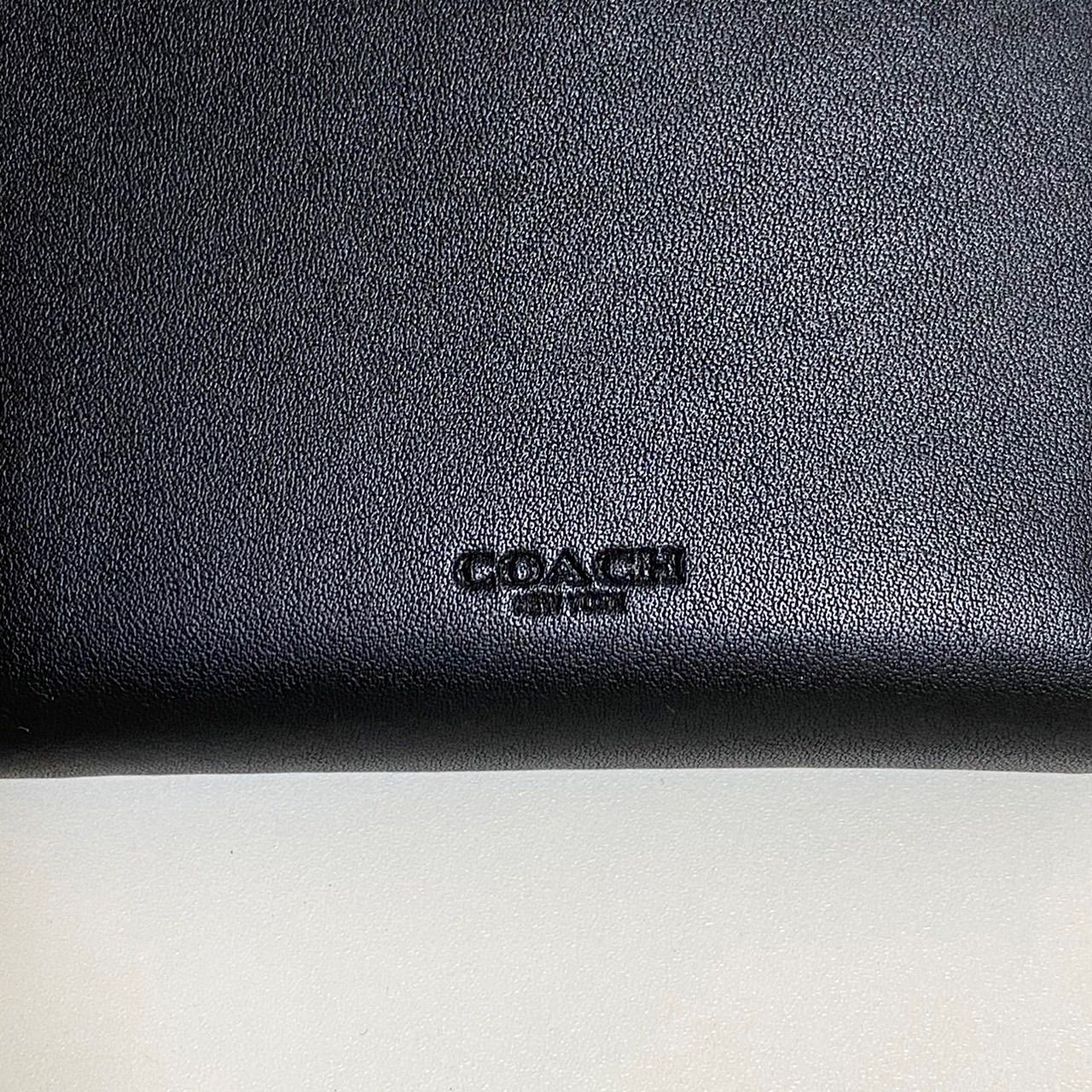 新品／未使用】COACH 二つ折り財布 タン ブラック 85994 - Stellar