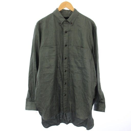 ヒューベント HUM VENT ボタンダウンシャツ 長袖 2 緑 HV302001ER /TK  