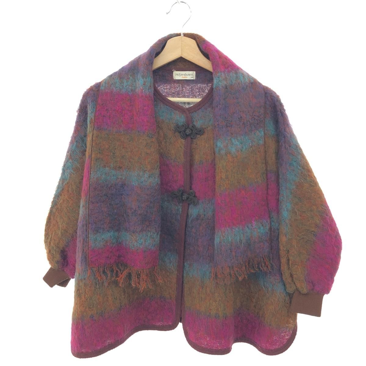【美品】YVES SAINT LAURENT ローゲージマフラー ピラーティ期 美品】YVES SAINT LAURENT ローゲージマフラー ピラーティ期